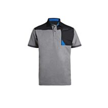 Polo Horten noir/gris chiné 3XL - NINE WORTHS