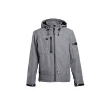 Veste flores grise chinée xxl