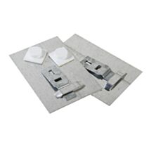 Plaque x2 métallique 10x8cm