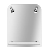 Miroir lumineux Danilo 65x50cm chrome - MP GLASS