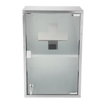 Armoire à pharmacie Genoa - 50 x 30 x 15 cm - Chrome brossé - MP GLASS