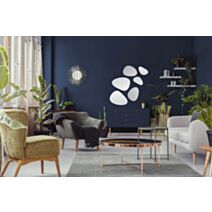 Miroir x6 galets 25x19-20x15cm