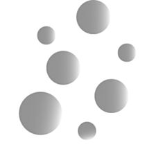 Miroir x7 ronds Ø21-Ø14-Ø7cm