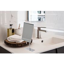 Miroir grossissant x5 chrome 21x13cm