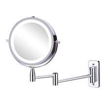 Miroir grossissant x3 à LEDs Ø15cm à fixer