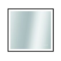 Miroir LED Swann Black 80x75cm noir mat