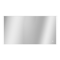 Miroir LED Grant argent 60x120cm touche sensitive - MP GLASS