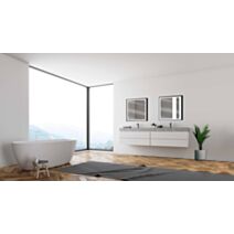 Miroir LED Swann Black 2 75x80cm - MP GLASS