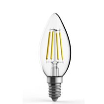 Ampoule led filament transparent E14 470lm 4W blanc chaud - XANLITE