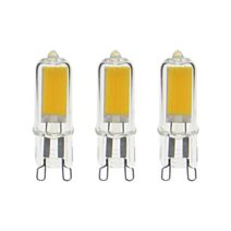 3 ampoules filament G9 200lm 2W blanc chaud - XANLITE