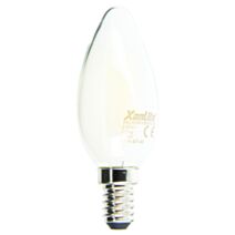 2 ampoules filament led opaque E14 806lm 60W blanc chaud - XANLITE