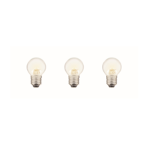 2 ampoules filament led P45 E27 806lm 60W blanc chaud - XANLITE