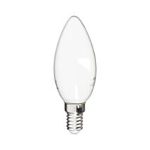 Ampoule filament led flamme opaque E14 470lm 4W 4000K - YANTEC
