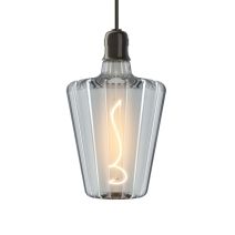 Ampoule Filament LED déco verre ciselé cône E27 300Lm 3000K blanc chaud