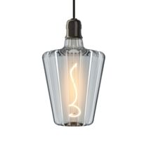 Ampoule Filament LED déco verre ciselé cône E27 300Lm 3000K blanc chaud