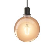 Ampoule Filament LED déco verre ambré G95 E27 1521Lm 1800K blanc chaud