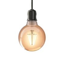 Ampoule Filament LED déco verre ambré G95 E27 1521Lm 1800K blanc chaud