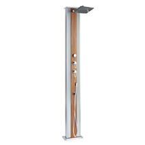 Douche hybride Dada Straight 40L gris/bois - POOLEX