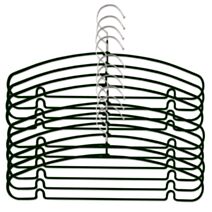 Cintre x10 métal plastifiés noir