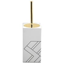 Brosse WC + Support Céramique Monolithique Vert Foncé