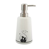 Distributeur de Savon Céramique Gatitos Noir/Blanc - MSV