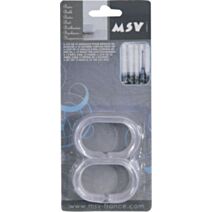 Anneaux de rideaux de douche  - lot de 12 - MSV