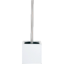 Pot à balai WC blanc