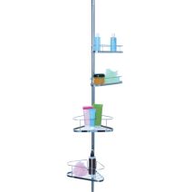 Etagère de douche d'angle Acier Telecscopique
