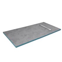 Receveur de douche à carreler 90x140cm recoupable avec bonde caniveau - AURLANE