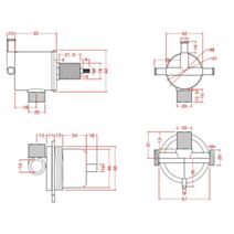 Mitigeur mécanique universel pour cabines de douche
