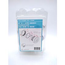Kit de buses chromées pour cabines de douche, Ø 36 mm - AURLANE