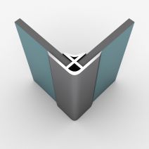 Profilé d'angle chrome pour panneau mural