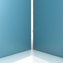 Profilé d'angle chrome pour panneau mural