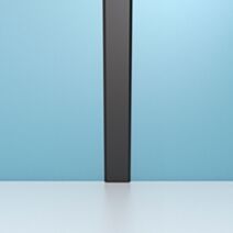 Profilé de jonction noir mat pour panneau mural