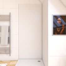 Panneau mural de douche 90 x 210 cm - blanc - AURLANE
