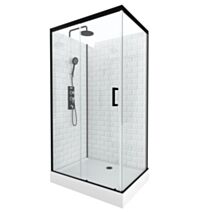 Cabine de douche métro rectangle 80x110x230cm