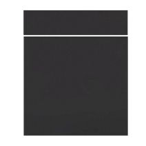 Façade 1 tiroir + 1 porte de cuisine Basalt 71x59,7x1,8cm noir mat
