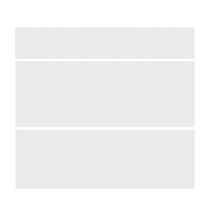 Façade Luna blanc mat 713x800 3 tiroirs - RBSISTEMS