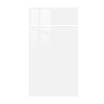 Façade Klar blanc brillant 713x400 1 tiroir 1 porte - RBSISTEMS