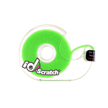 Dévidoir bande auto-grippante 2 m x 2 cm vert fluo - ID-SCRATCH