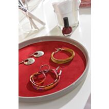 Adhésif effet matiere suedin 1m 0,45cm rouge