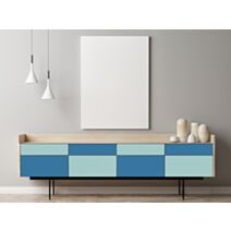 Adhésif unimat mat 2m 0,45cm bleu petrôle