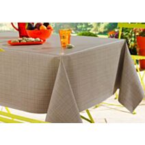 Nappe toile cirée match etoffe taupe 20m