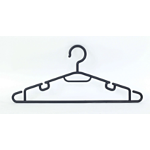 5 Cintres en plastique blanc