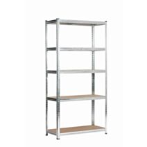 Etagère 5 tablettes métal bois 180 x 90 x 40 cm charge lourde - DECO SYSTEM