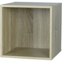 Étagère modulaire Cubbox 1 case 12mm 31,5x31,5x29,5cm chêne - DECO SYSTEM