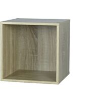 Étagère modulaire Cubbox 1 case 12mm 31,5x31,5x29,5cm chêne - DECO SYSTEM