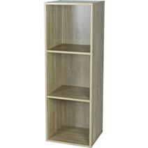 Étagère modulaire Cubbox 3 cases 12mm 92,5x31,7x29,5cm chêne - DECO SYSTEM