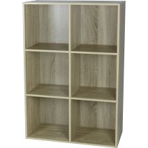 Étagère modulaire Cubbox 6 cases 12mm 91,5x61,5x29,5cm chêne - DECO SYSTEM