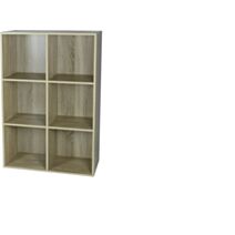 Étagère modulaire Cubbox 6 cases 12mm 91,5x61,5x29,5cm chêne - DECO SYSTEM